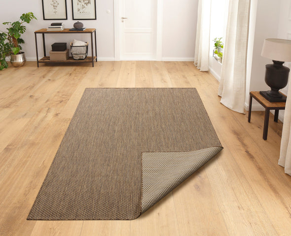 Covor Rhodos auriu potrivit pentru interior și exterior, aspect de sisal 280x390 cm - LunaHome.ro