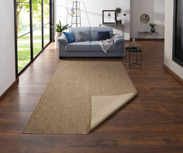 Covor Rhodos auriu potrivit pentru interior și exterior, aspect de sisal 280x390 cm - LunaHome.ro