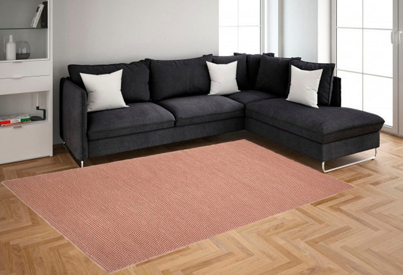 Covor »Adonia« din lână, model cu noduri culoare terra, 60x90 cm - LunaHome.ro