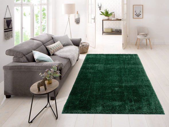 Covor »Anastasia« verde, foarte moale si pufos, 200x300 cm - LunaHome.ro