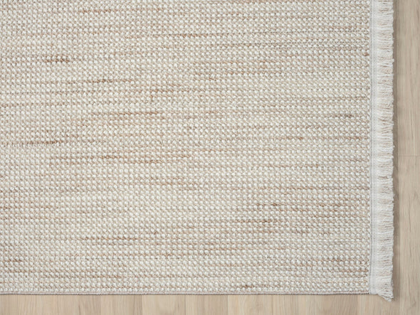 Covor »Ava« cu aspect de sisal, model cu noduri, alb-bej, 160x230 cm - LunaHome.ro