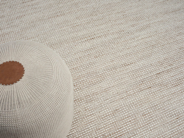 Covor »Ava« cu aspect de sisal, model cu noduri, alb-bej, 160x230 cm - LunaHome.ro