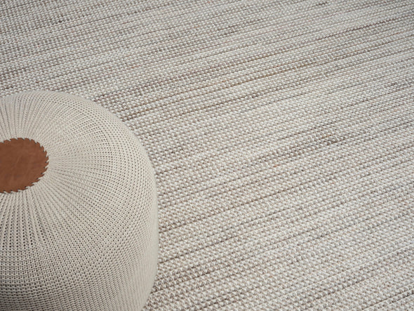 Covor »Ava« cu aspect de sisal, model cu noduri, alb-gri, 200x290 cm - LunaHome.ro