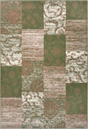 Covor »Bloques« cu design mozaic, rezistent, crem-verde, 120x170 cm - LunaHome.ro