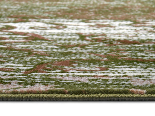 Covor »Bloques« cu design mozaic, rezistent, crem-verde, 120x170 cm - LunaHome.ro