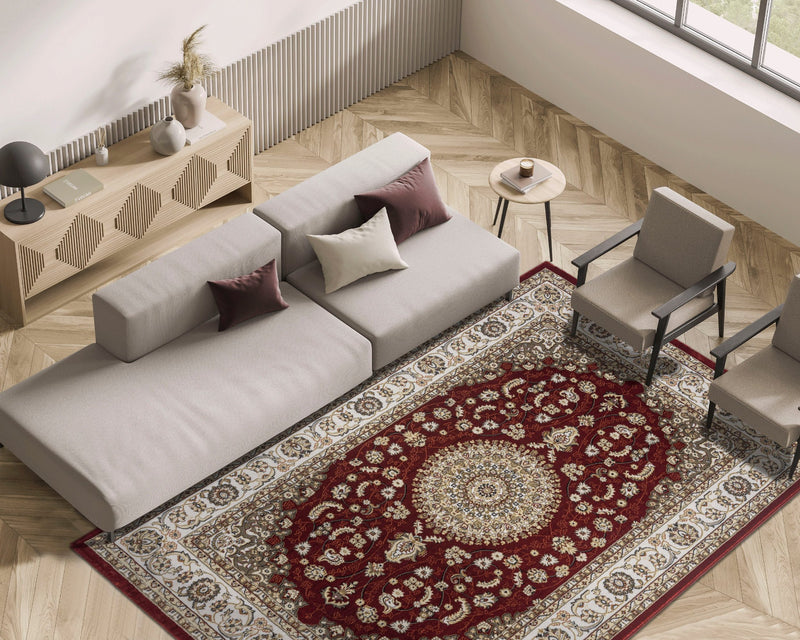 Covor »Dubai« cu model oriental rosu usor de ingrijit, 160x230cm - LunaHome.ro