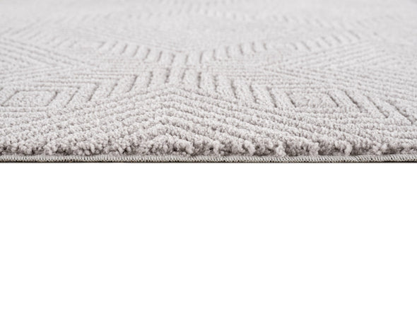 Covor »Duchesse« design grafic, boho cu franjuri gri, 160x230 cm - LunaHome.ro