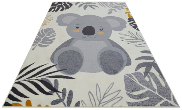 Covor »Koala« pentru joaca, fonoabsorbant, crem cu gri, 120x170 cm - LunaHome.ro