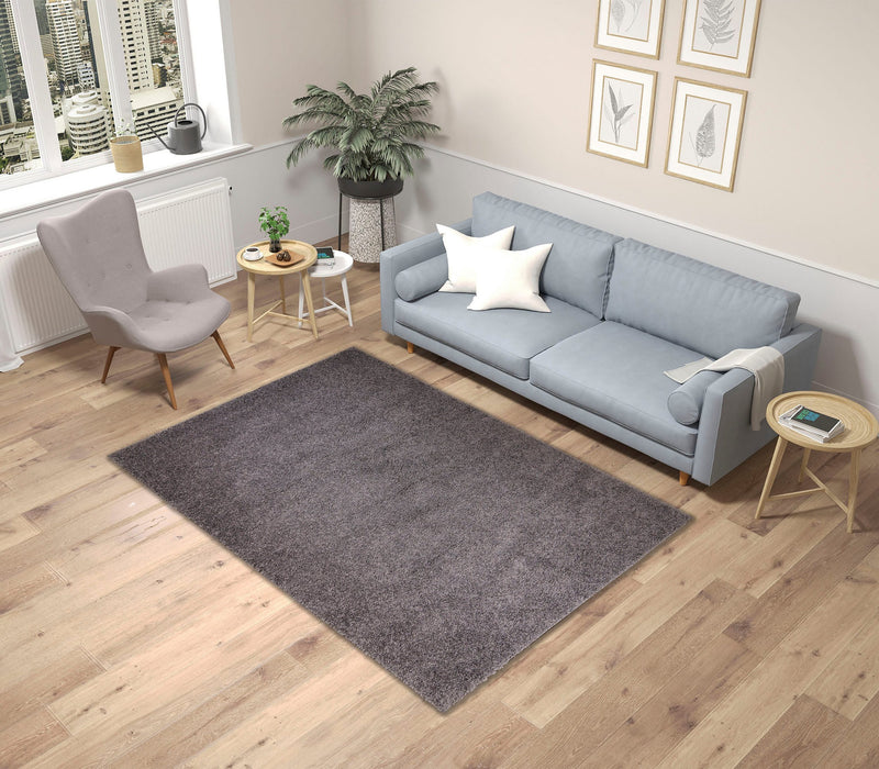 Covor »Shaggy Soft« cu fir lung pufos, culoare gri piatra, 60x90 cm - LunaHome.ro