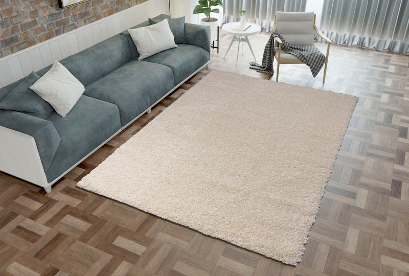Covor »Viva« cu fire lungi, pufos, culoare crem - LunaHome.ro