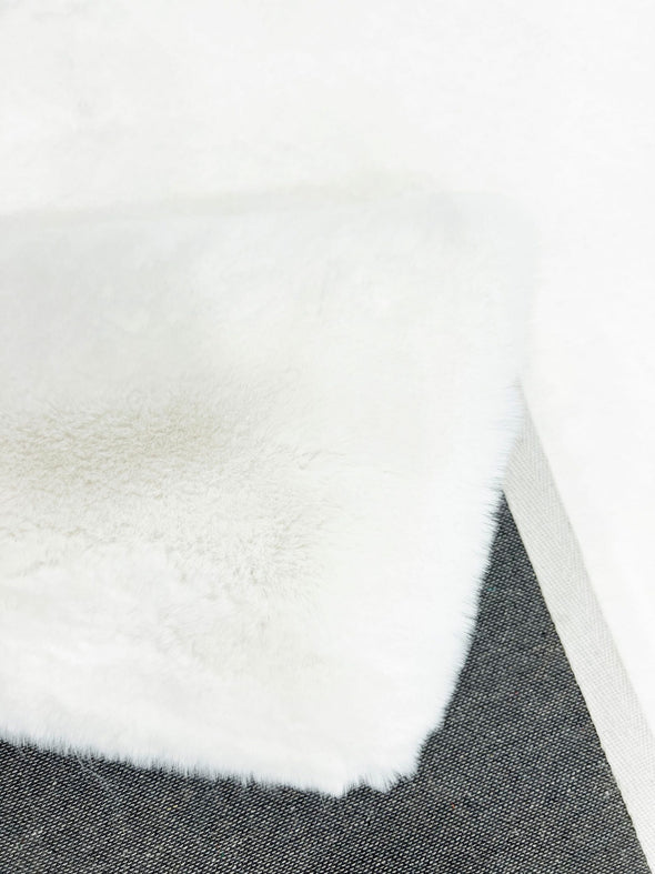 Covor de blană sintetica »Rabbit« cu textura de blana de iepure, alb 160x230 cm - LunaHome.ro