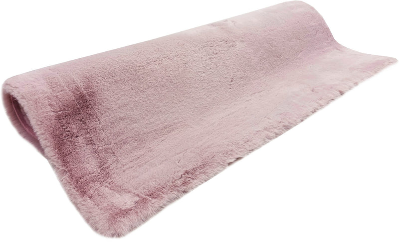 Covor »Rabbit« cu textura de blana de iepure, roz 200x300 cm - LunaHome.ro