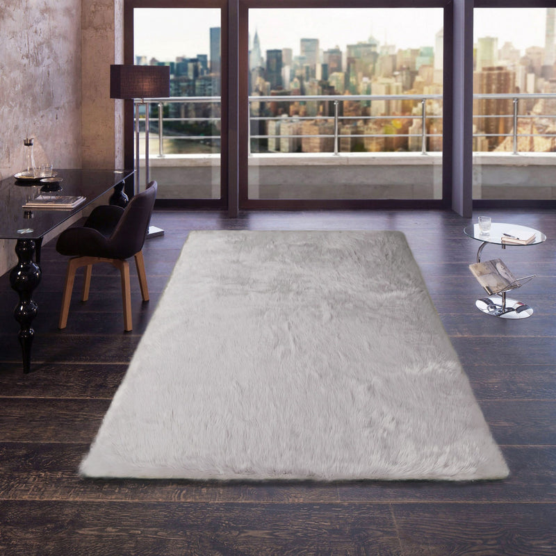 Covor din blana sintetica moale »Haven Avenue« gri, 120x180 cm - LunaHome.ro