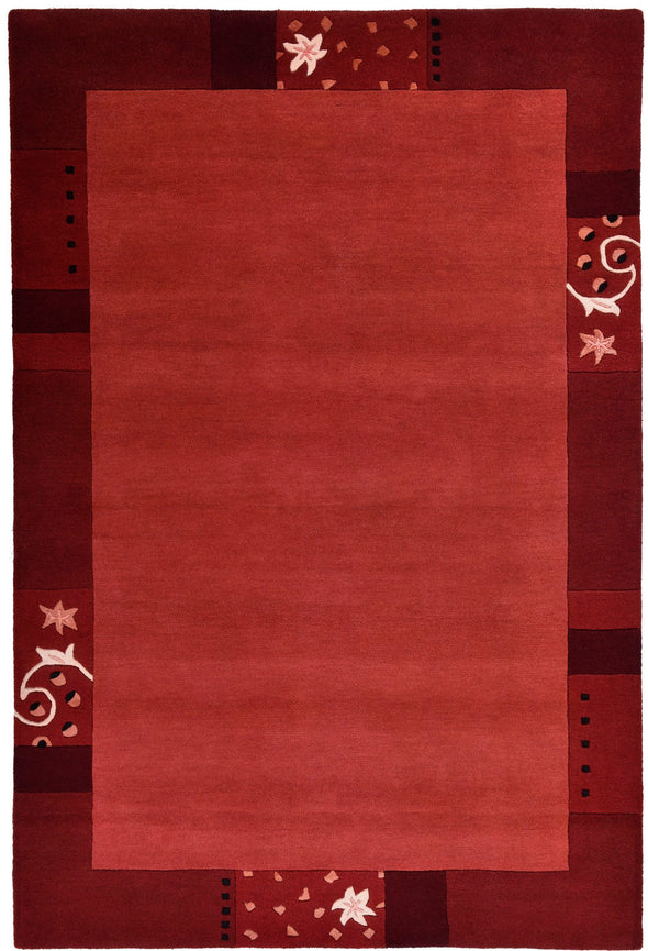 Covor din lână »Royal Ganges« cu design modern, rosu 70x140 cm - LunaHome.ro