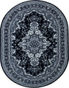 Covor oval »Oriental« gri, potrivit pentru incalzirea in pardoseala 160x230 cm - LunaHome.ro