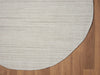 Covor rotund »Ava« cu aspect de sisal, model cu noduri, alb 120 cm diametru - LunaHome.ro