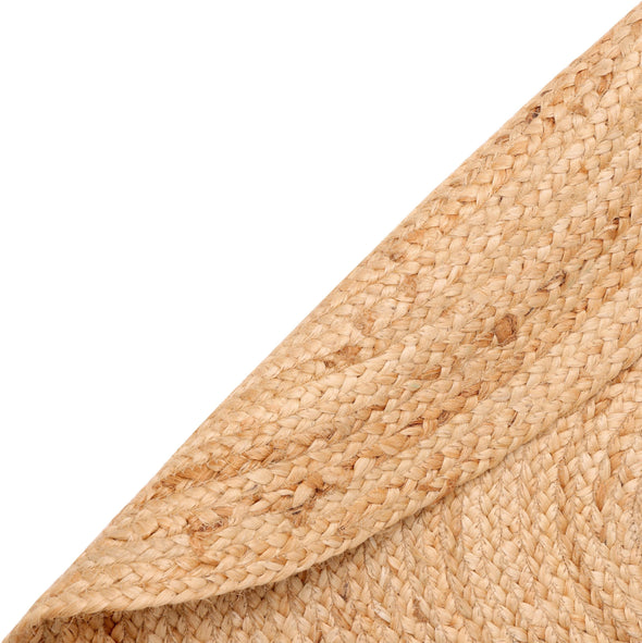Covor rotund »Lola Collection« impletit din iuta naturala, 150 cm - LunaHome.ro
