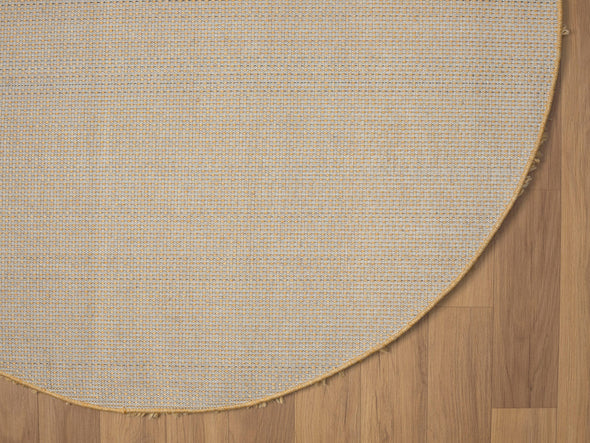 Covor rotund »My Shaggy« foarte pufos, galben, 120 cm diametru - LunaHome.ro