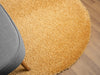 Covor rotund »My Shaggy« foarte pufos, galben, 120 cm diametru - LunaHome.ro