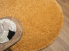 Covor rotund »My Shaggy« foarte pufos, galben, 120 cm diametru - LunaHome.ro