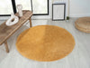 Covor rotund »My Shaggy« foarte pufos, galben, 120 cm diametru - LunaHome.ro