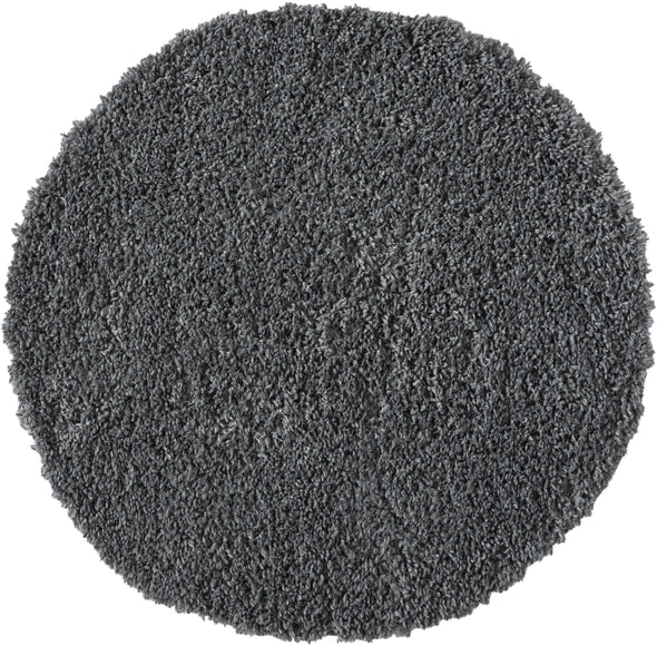 Covor rotund »My Shaggy« foarte pufos, gri, 100 cm diametru - LunaHome.ro