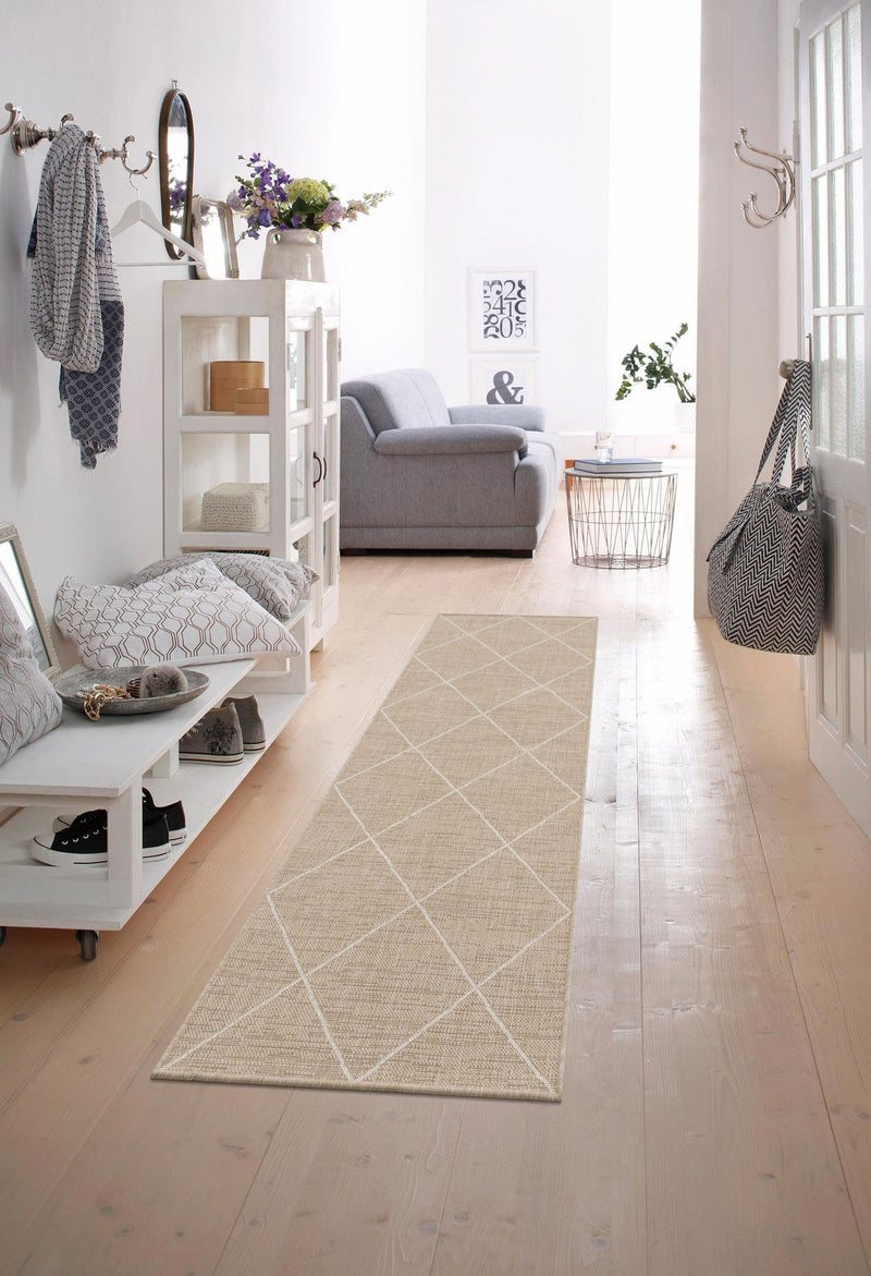 Covor traversa »Florenz« potrivit si pentru exterior, crem, 67x230 cm - LunaHome.ro