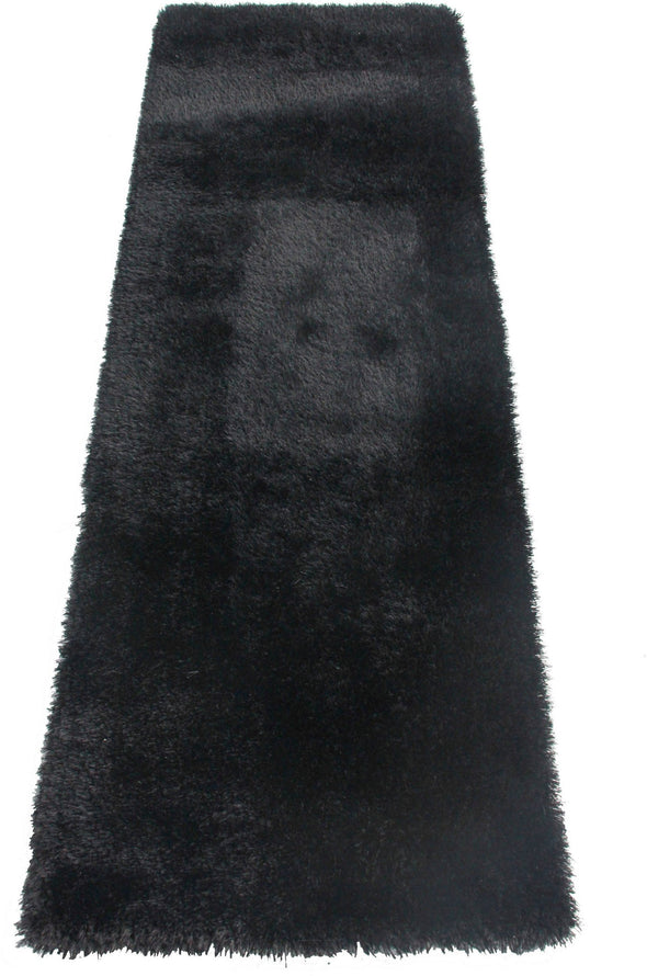 Covor traversa »Lagos« foarte moale si pufos, negru, 80x250 cm - LunaHome.ro