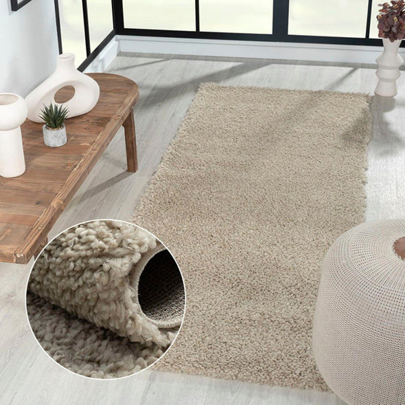 Covor traversa »My Shaggy« foarte pufos, bej, 80x200 cm - LunaHome.ro