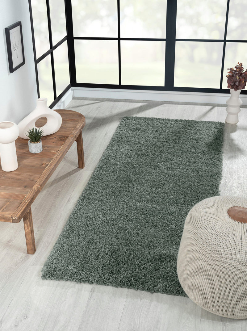 Covor traversa »My Shaggy« foarte pufos, verde, 80x200 cm - LunaHome.ro