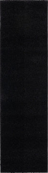Covor traversa »Shaggy 30« negru, potrivit pentru încălzire prin pardoseală, 80x300cm - LunaHome.ro