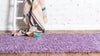 Covor traversa »Shaggy Shag« foarte moale si pufos mov, 76x305 cm - LunaHome.ro