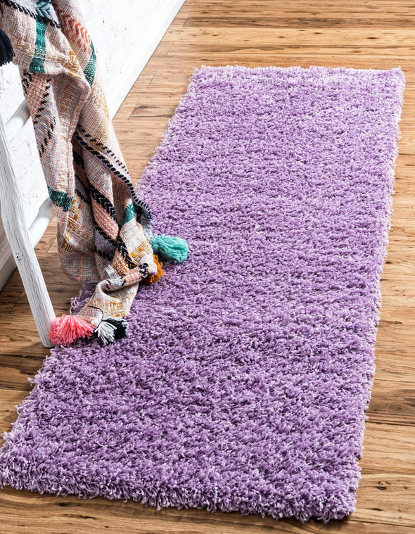 Covor traversa »Shaggy Shag« foarte moale si pufos mov, 76x305 cm - LunaHome.ro