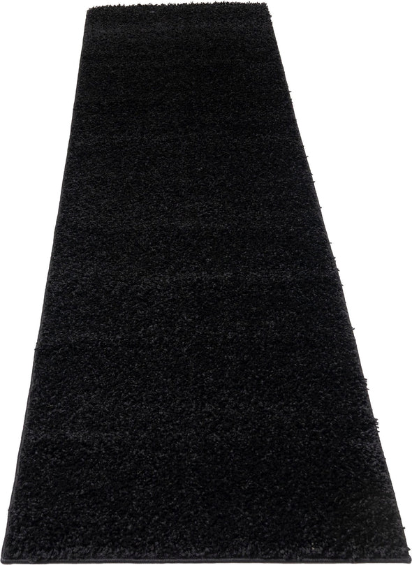 Covor traversa »Shaggy Soft« cu fir lung pufos, negru 67x230 cm - LunaHome.ro