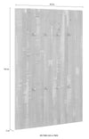 Cuier »Rondo« cu 8 carlige din lemn masiv, aspect shabby, latime 75 cm - LunaHome.ro