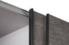 Dulap Narago cu 4 usi, culoare stejar-beton, 270 cm latime - LunaHome.ro