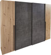 Dulap Narago cu 4 usi, culoare stejar-beton, 270 cm latime - LunaHome.ro
