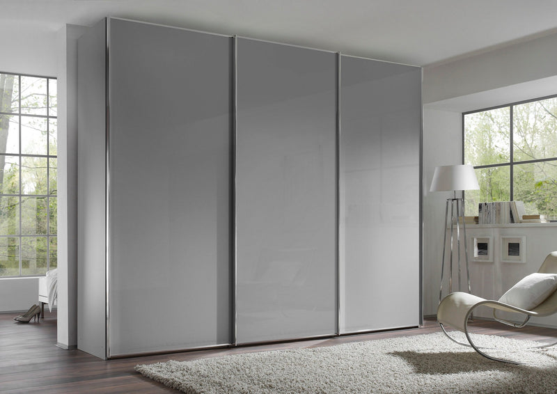 Dulap STAUD cu 3 uși glisante din sticla, 280 cm latime - LunaHome.ro
