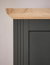 Dulap de hol »Westminster« gri inchis din MDF, 108 cm latime - LunaHome.ro