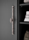 Dulap de hol »Westminster« gri inchis din MDF, 108 cm latime - LunaHome.ro