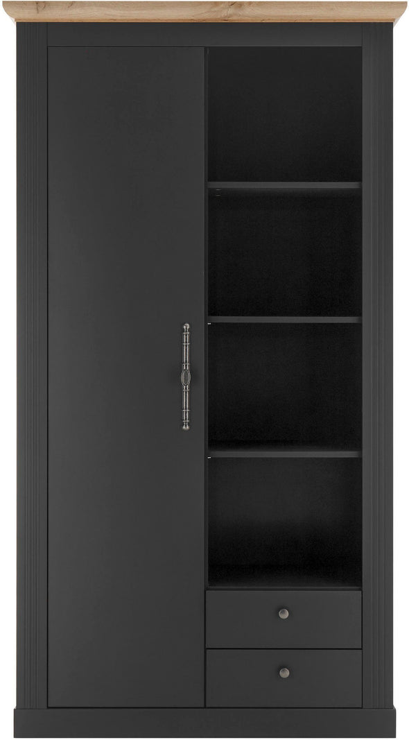 Dulap de hol »Westminster« gri inchis din MDF, 108 cm latime - LunaHome.ro