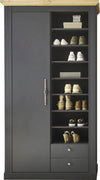 Dulap de hol »Westminster« gri inchis din MDF, 108 cm latime - LunaHome.ro