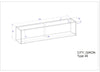 Comoda suspendata »City Giron« cu design modern, 150 cm - LunaHome.ro