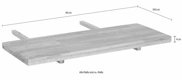 Extensie pentru masa de sufragerie »Marianne« din stejar sălbatic, 100x40 cm - LunaHome.ro