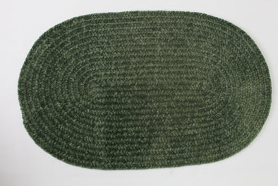 Covor oval verde 50x80 cm - LunaHome.ro