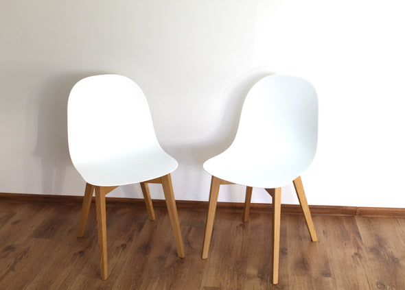 Set 2 scaune »Academy« cu picioare din lemn masiv, produse in Italia - LunaHome.ro