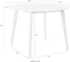 Masa de sufragerie »Cody«, cu picioare din lemn masiv, blat din MDF, 105 cm - LunaHome.ro