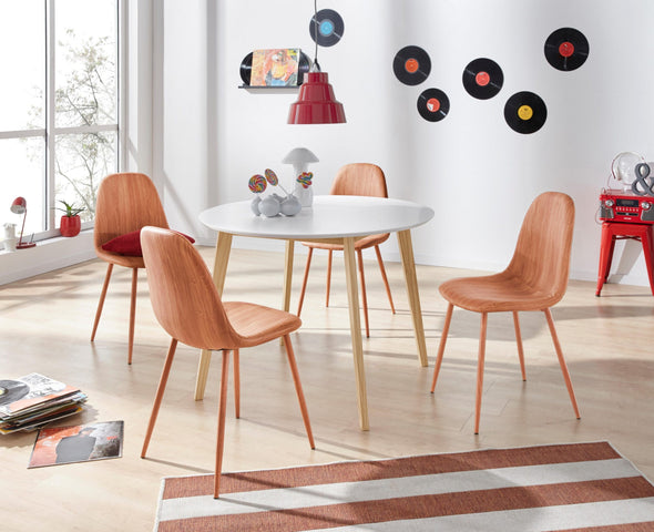 Masa de sufragerie »Cody«, cu picioare din lemn masiv, blat din MDF, 105 cm - LunaHome.ro