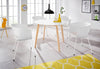 Masa de sufragerie »Cody«, cu picioare din lemn masiv, blat din MDF, 105 cm - LunaHome.ro