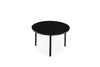 Măsuță de cafea Annelise din MDF negru, design minimalist, lățime140cm - LunaHome.ro
